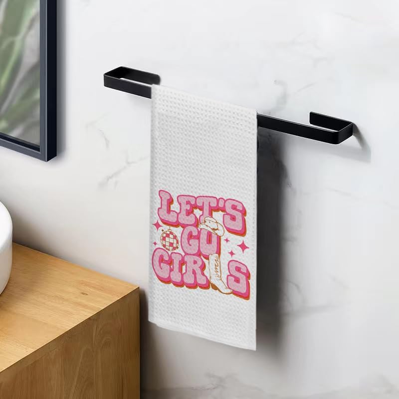 Pink Western – Toallas de cocina de 16 x 24 pulgadas para decoración de cocina, toallas de mano decorativas occidentales para baño, regalos de