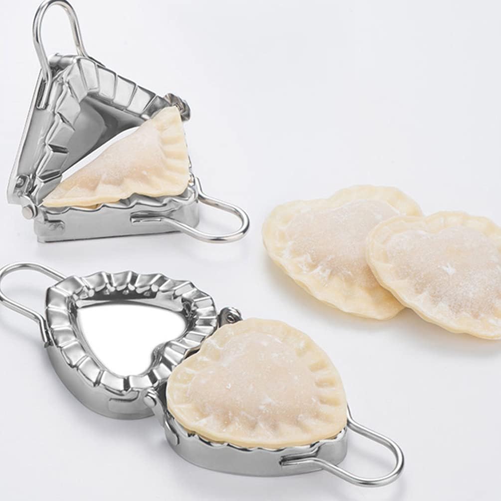 Cabilock Molde de bola de masa de acero inoxidable para ravioles, cortador de masa para albóndigas, fabricante de albóndigas chino, herramienta de