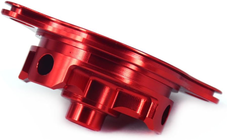 JFG RACING Tapa de filtro de aceite para motocicleta para CRF250R 2004-2009, CRF250X 2004-2017 Dirt Bike, rojo