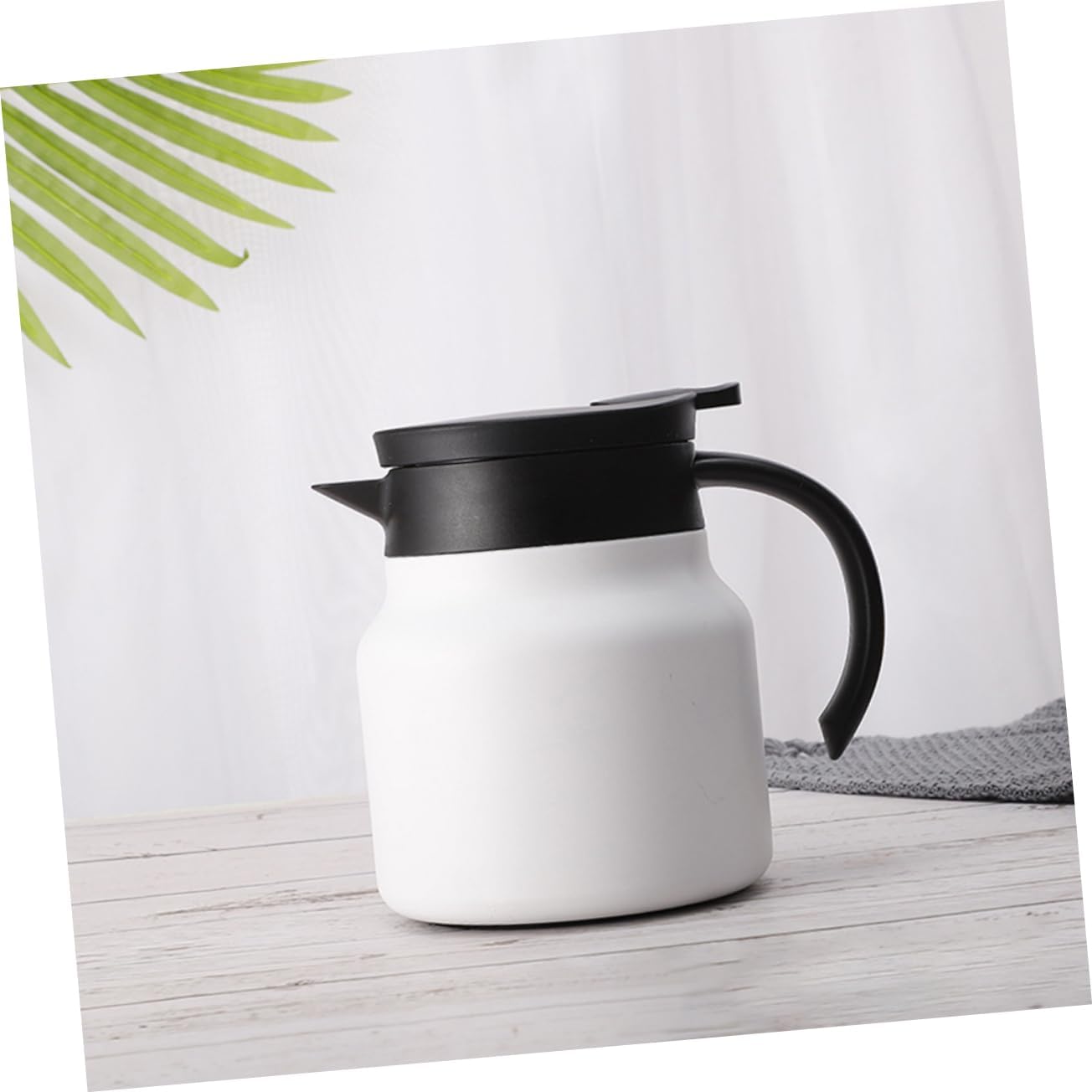 GOOHOCHY Olla de acero inoxidable Jarra de café al vacío Máquina de café turca Dispensador de café turco Cafetera eléctrica Hervidor de agua Oficina