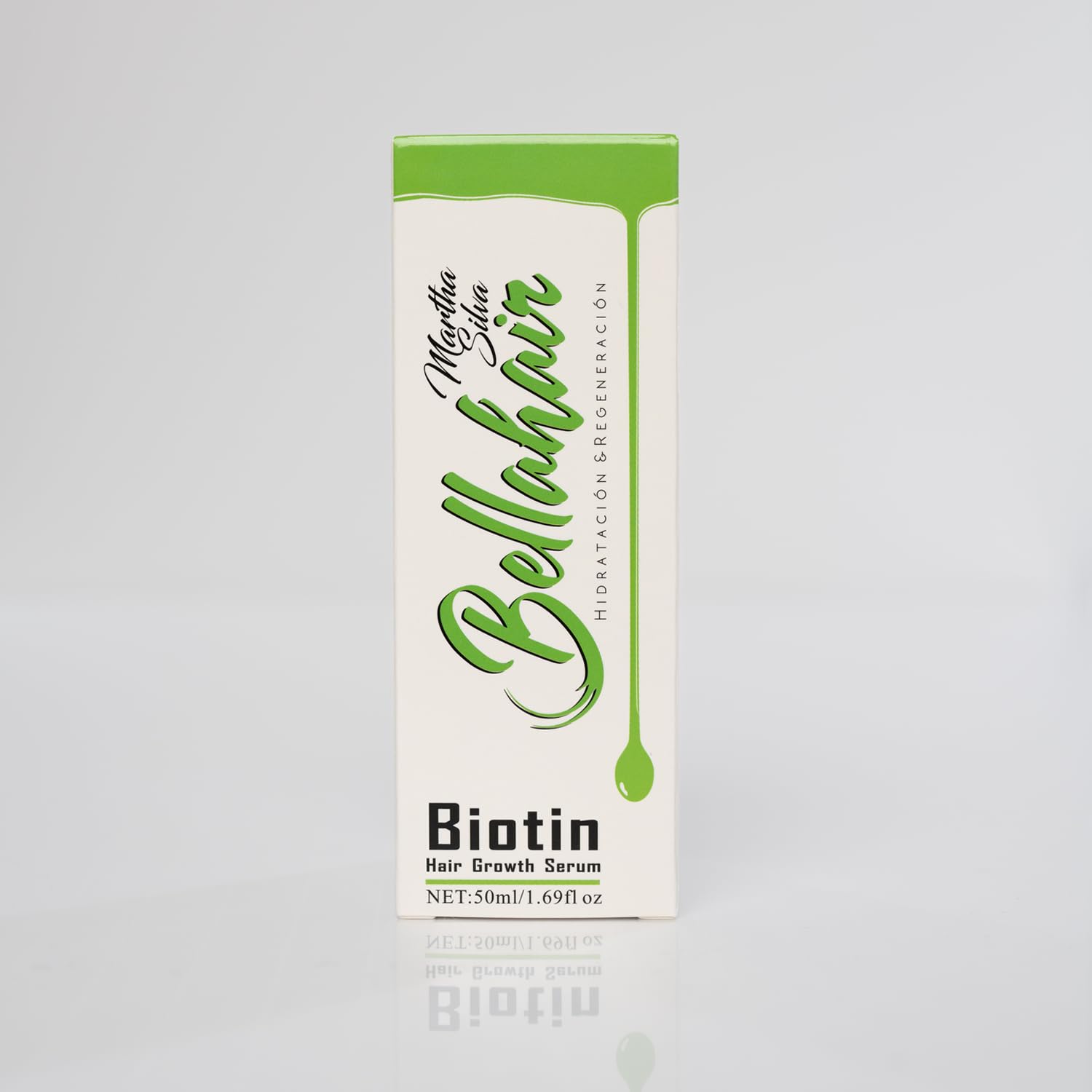 BellaHair  Suero avanzado para el crecimiento del cabello para hombres y mujeres, fórmula potente para un cabello más grueso, más fuerte y