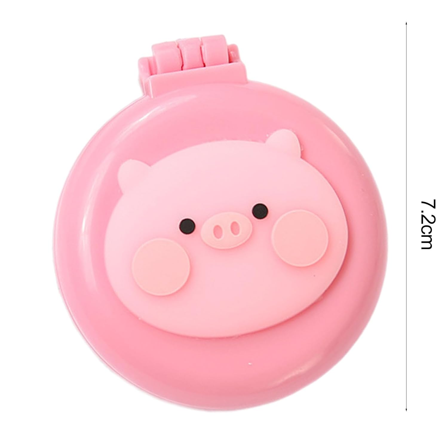 Cepillo de pelo de viaje, peine de bolsillo con mini espejo, cepillos de pelo plegables compactos, redondos, mini peine de masaje compacto para