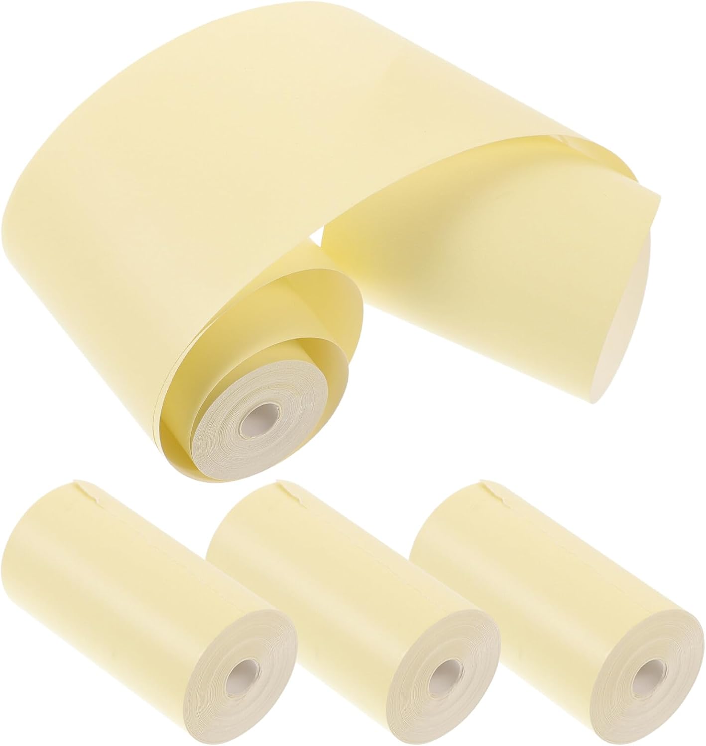 NUOBESTY Rollo de papel térmico para recibos, 4 rollos, rollo de papel de caja registradora, papel de impresora térmica de recibos para máquina de