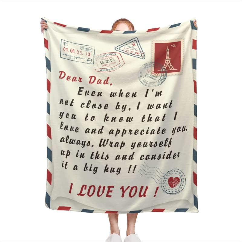 Regalos para papá, manta para papá regalo de hija e hijo, para papaya, manta para papá, 80 x 60 pulgadas
