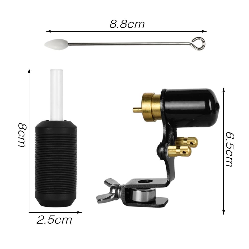 TTOOGO Máquina rotativa de tatuaje – Máquina de tatuaje con motor para tatuaje, máquina de sombreado de trazador de líneas secretas, kit completo de