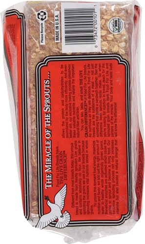 Food For Life Pan de grano germinado sin harina, 7 granos, 24 onzas (congelado)