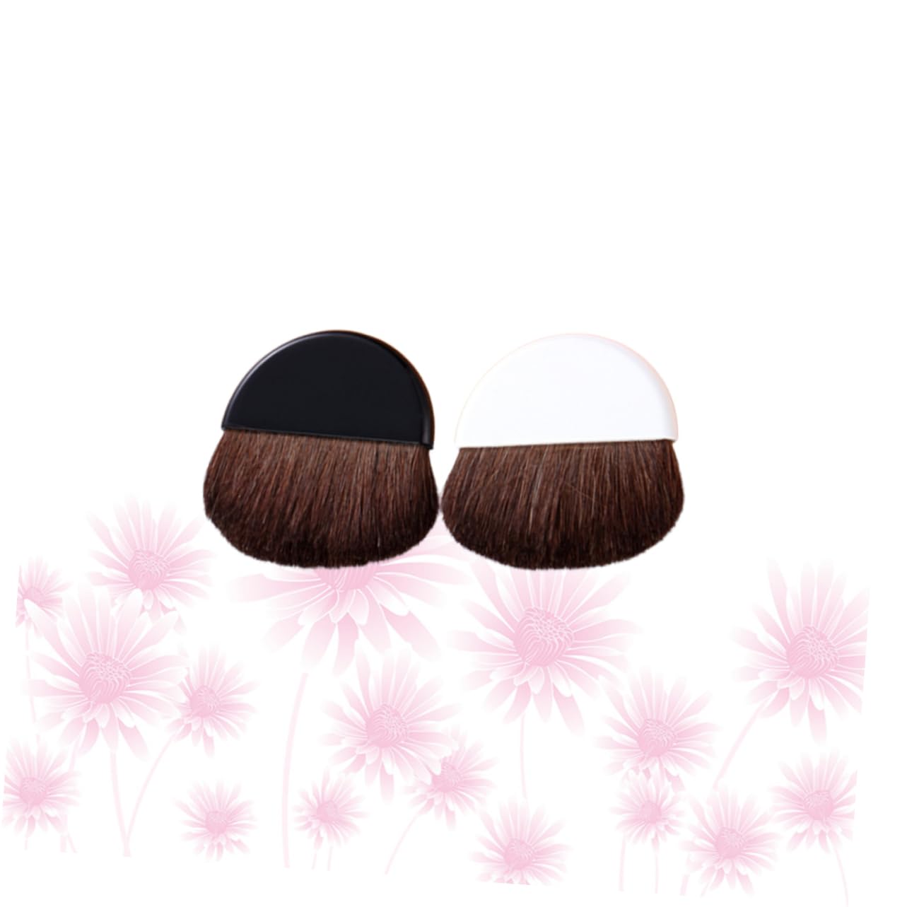 Beavorty Brochas de maquillaje, 4 unidades, portátil, cepillo de maquillaje profesional, cepillo de base, esponjas de maquillaje para base de