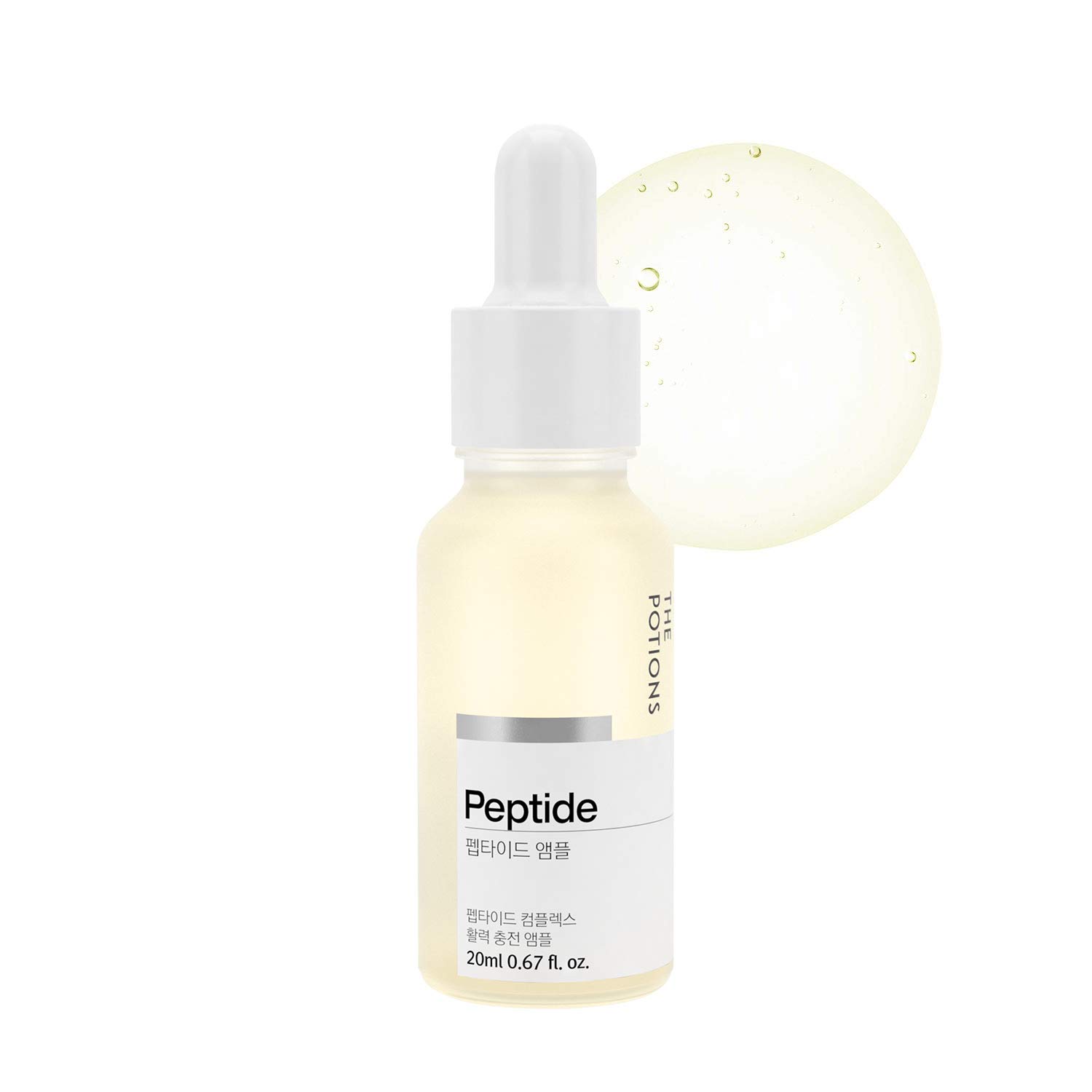 The Potions Ampolla peptídica para la cara l Soporte de colágeno, antienvejecimiento, elasticidad l Cuidado de la piel coreano, libre de crueldad,