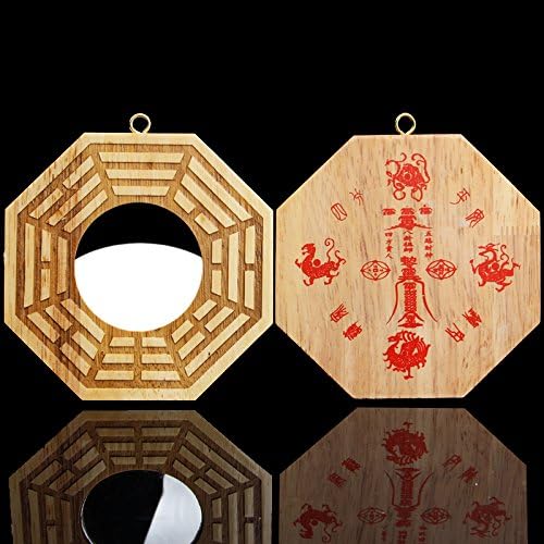 Better us Chino Feng Shui madera Bagua espejo 6 pulgadas Fengshui ba gua Espejos (Cóncavo)