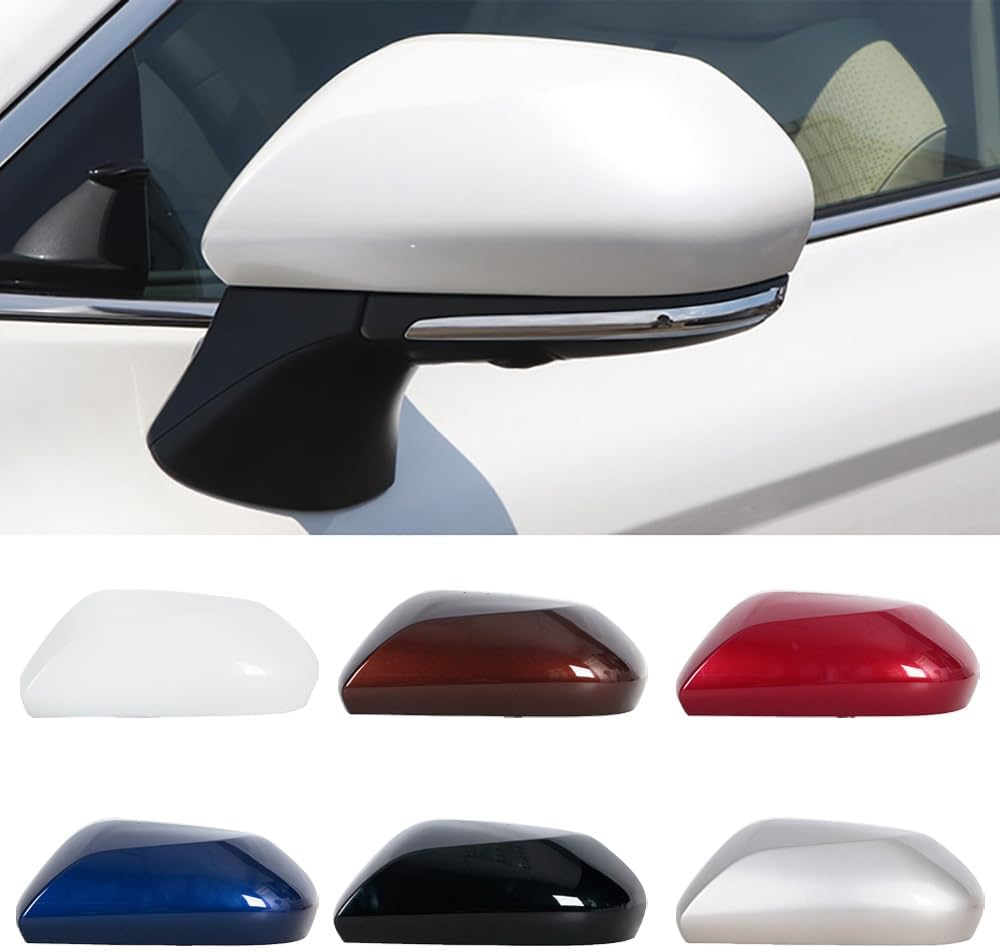 JESYMBX Para Toyota Camry V70 8th 2018-2021 Cubierta del espejo retrovisor Tapa del ala del coche Tapa lateral de la puerta Shell derecha Negro