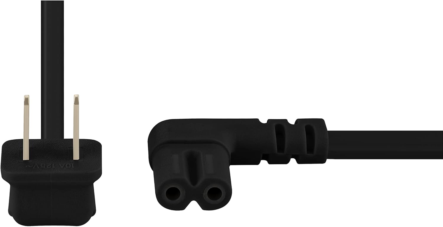 Vebner Cable de alimentación extralargo de 17 pies compatible con pantallas inteligentes LED Samsung y LG TV y muchos otros dispositivos