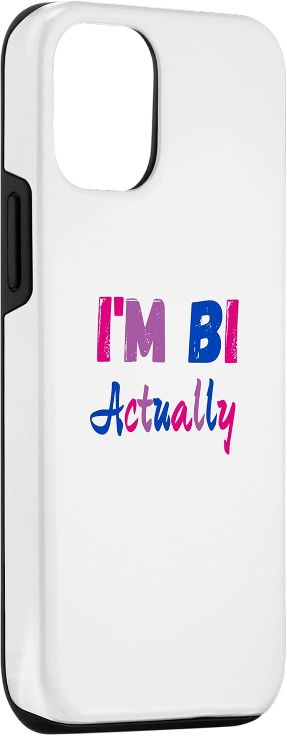 Funda estética LGBTQ para iPhone 1212 Pro I’m Bi Really Flag Color Bi Pride