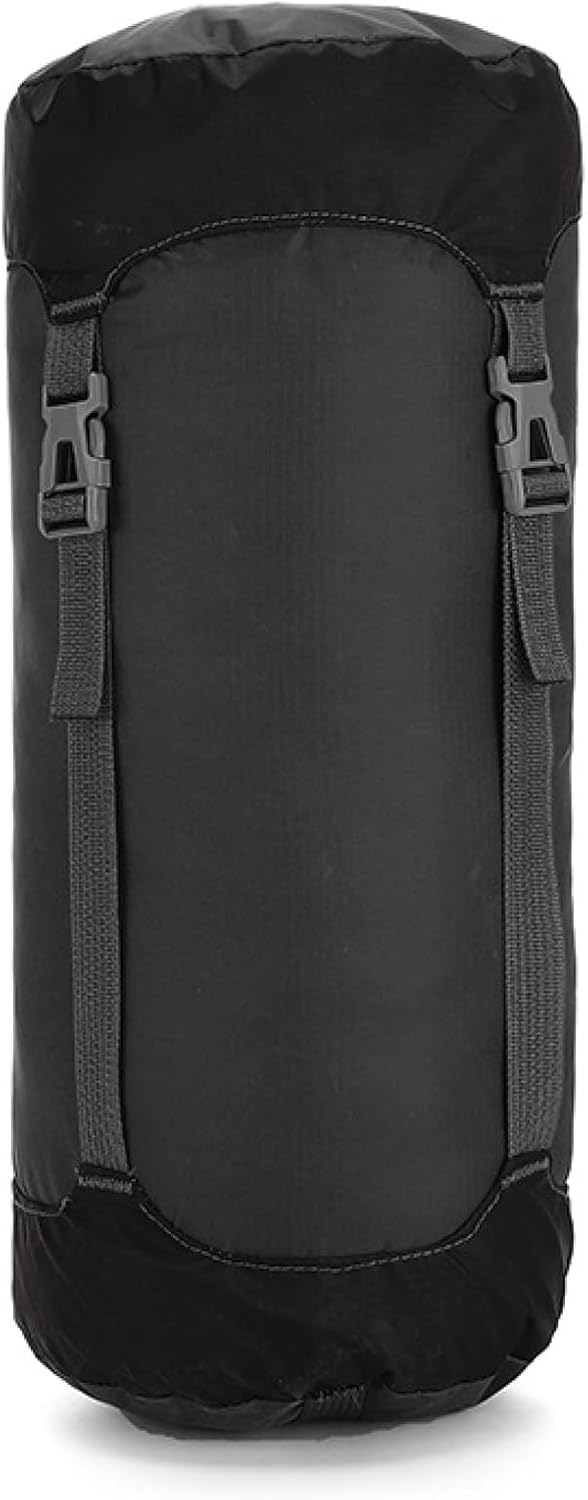 TRIWONDER Saco de compresión de nailon para artículos de compresión, saco de dormir, bolsa de dormir con solapa para el polvo para mochileros,