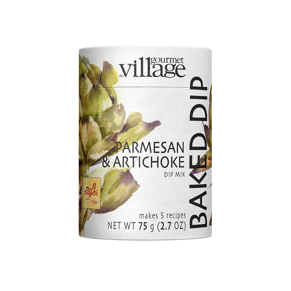 Gourmet du Village Recipiente de mezcla de parmesano y alcachofa, hace 5 lotesrecetas, total de 12.5 tazas