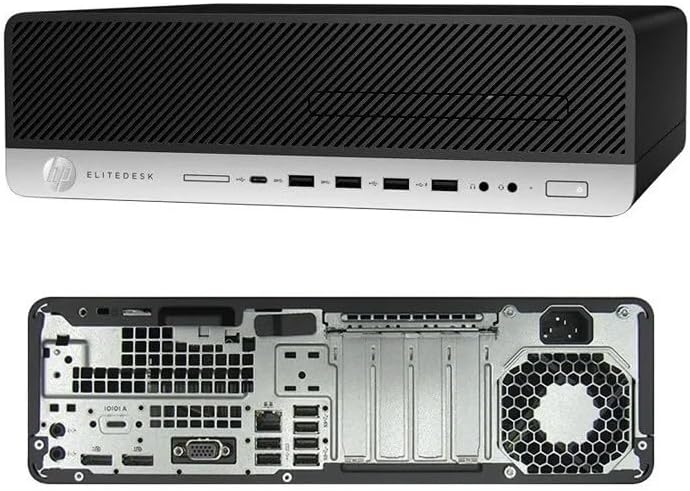 HP EliteDesk 800 G4 SFF – Computadora de escritorio de factor de forma pequeño, Intel Core i5-8500, 2.1 GHz, 32 GB DDR4 RAM, 512 GB SSD, WiFi,