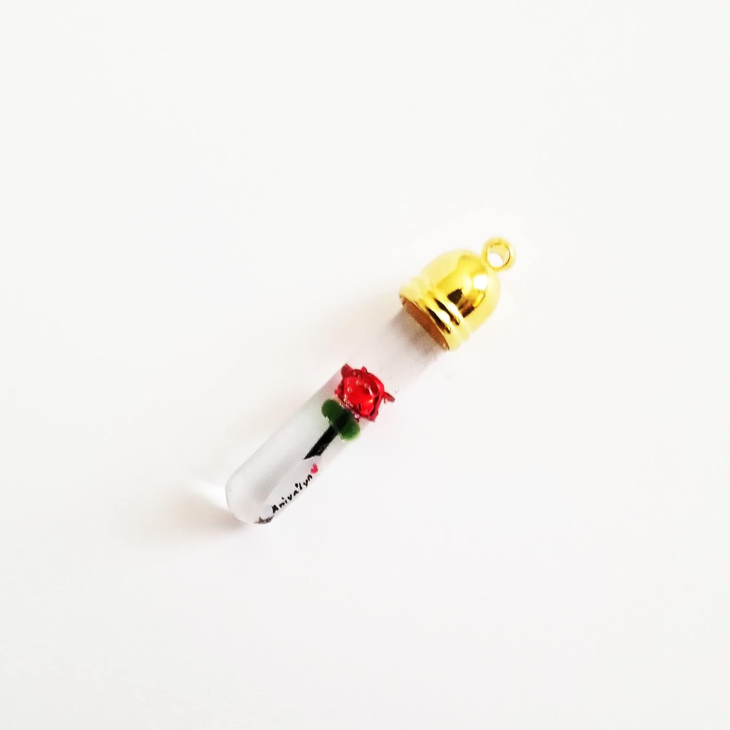 Name on a grain of rice necklace, keychain, your name written on a grain of rice, unique gift for Christmas gift.