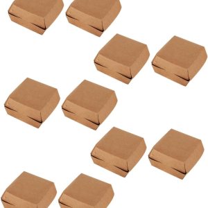 NOLITOY Caja de hamburguesa 30 piezas bandejas de plástico para servir mini contenedores desechables bandejas de alimentos contenedores con tapas NOLITOY Caja de hamburguesa 30 piezas bandejas de plástico para servir mini contenedores desechables bandejas de alimentos contenedores con tapas