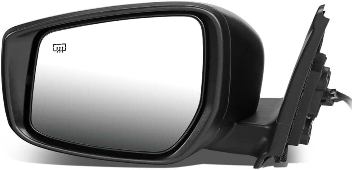 DNA Motoring OEM-MR-NI1320297 – Espejo lateral plegable para conductor izquierdo con ajuste alimentado con calefacción y detección de punto ciego