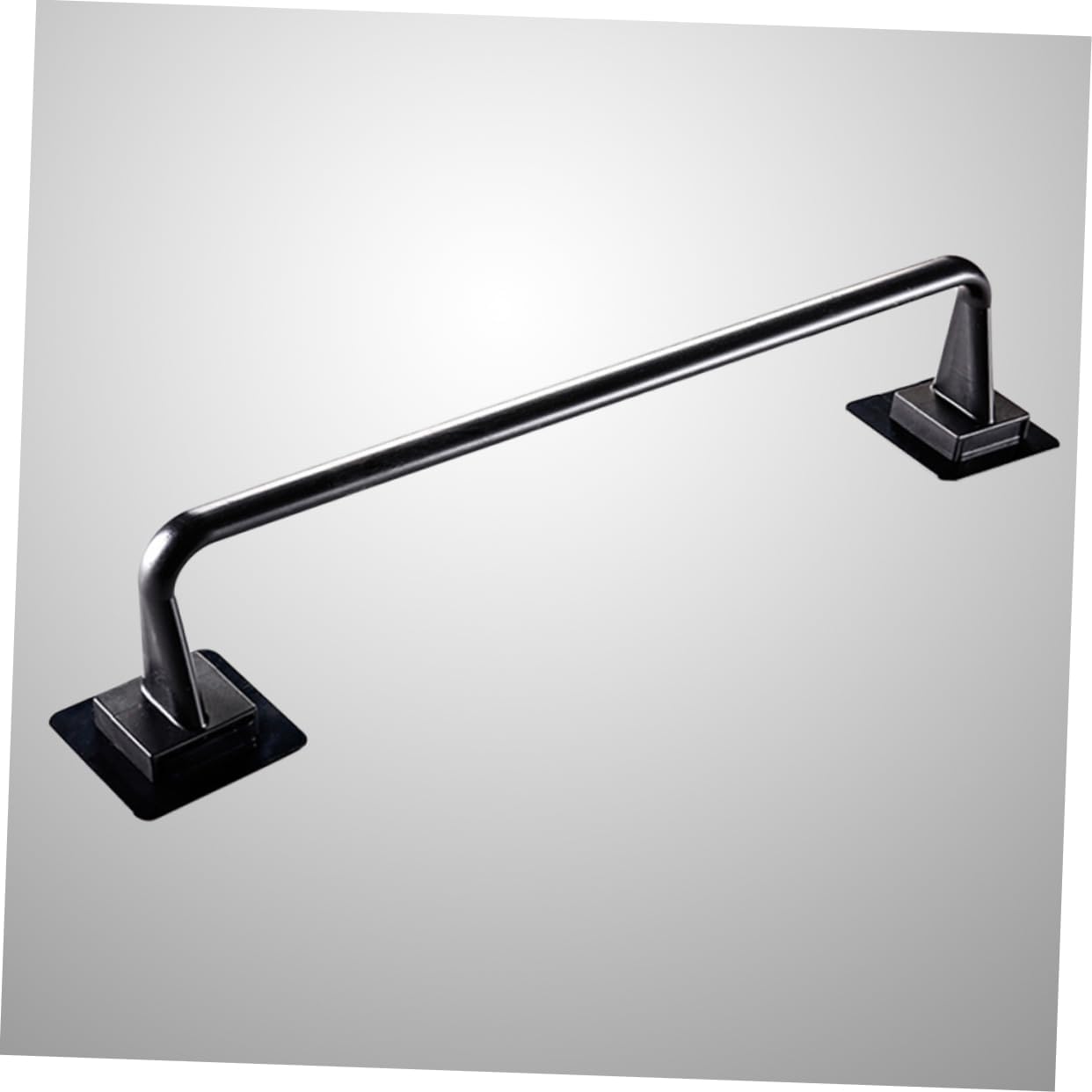 OSALADI Toallero autoadhesivo para toallas de pared, 2 piezas, soporte para toallas de pared, bata negra, toallero de plástico, estante de