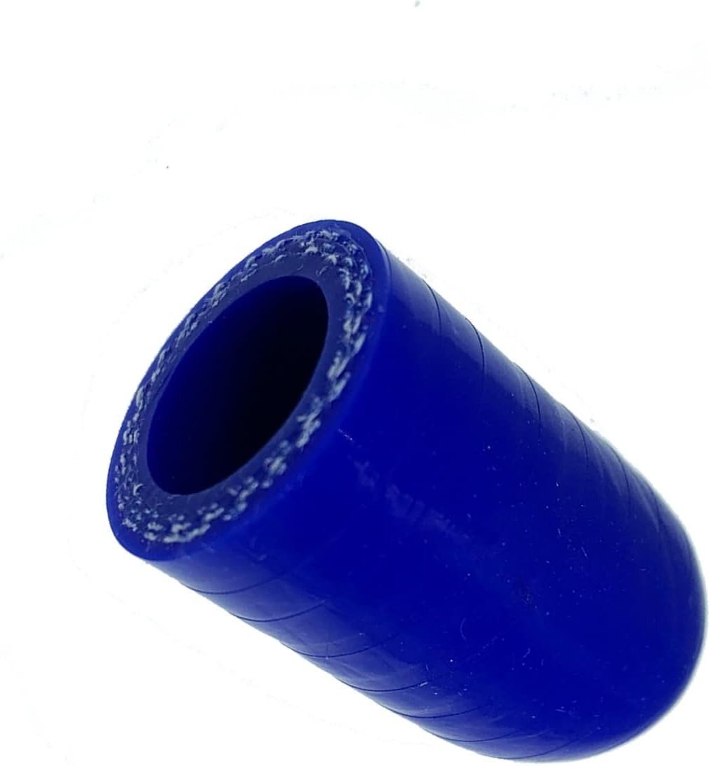 Bekelan Tapa de refrigerante de silicona reforzada universal azul de 58 pulgadas (0.630 in) con abrazadera para calentador de derivación Puerto de