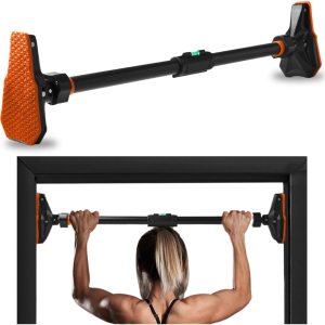 SQUATZ Adjustable Pull-Up & Chin-Up Bar – Door Frame Pullup & Doorway No-Screw, No-Damage Hanging Bar for Home Strength Training Exercise Equipment SQUATZ Adjustable Pull-Up & Chin-Up Bar – Door Frame Pullup & Doorway No-Screw, No-Damage Hanging Bar for Home Strength Training Exercise Equipment