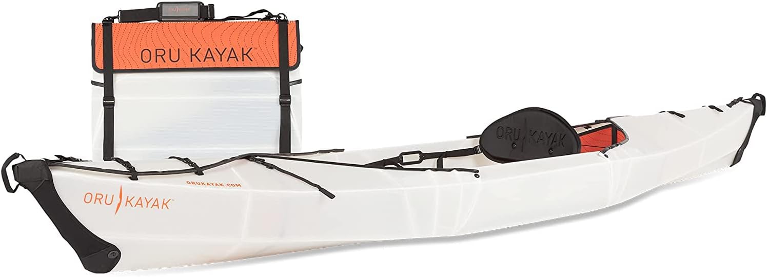 Oru Kayak Beach LT  Stable, Durable, Light – LakeRiver Kayaks – Beginner, Intermediate – for Day Trips, Picnics, and Casual Fun with Family and