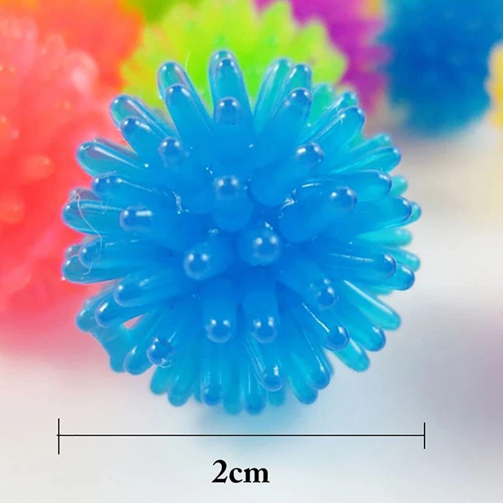 10 mini bolas de seto multicolor para puercoespín, bolas sensoriales suaves, alivio del estrés, divertidos recuerdos de fiesta de cumpleaños