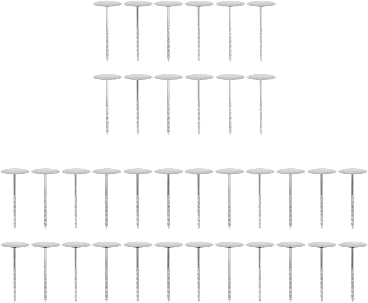 Hemoton Cupcake Toppers 36 piezas de clavos de montaje de acero inoxidable taza de papel herramientas de plomería