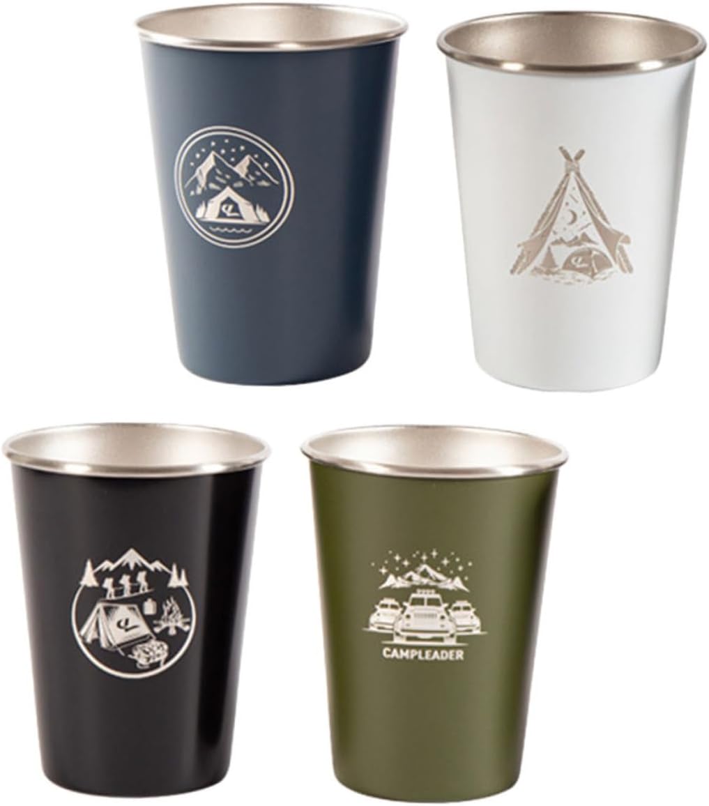 1 Set Outdoor Camping Cup Metal Tumblers Coffee Travel Mug Stainless Steel Mug Metal Shot Glasses Insulated Mug Tall Shot Glasses Camping Mug
