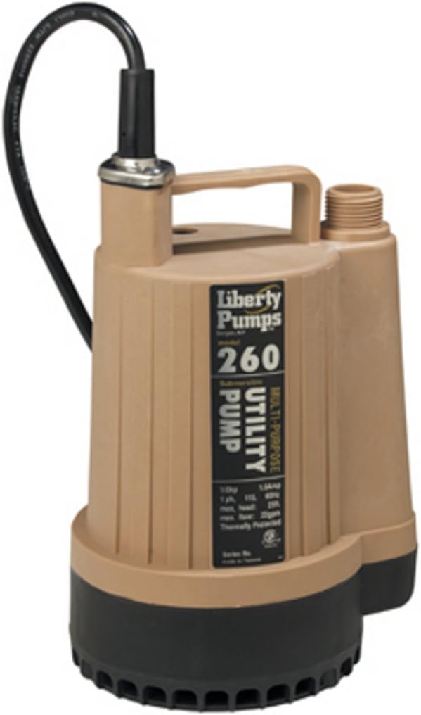 Liberty Pumps 260 16-Horse Power Bomba de utilidad sumergible de descarga de 34 pulgadas