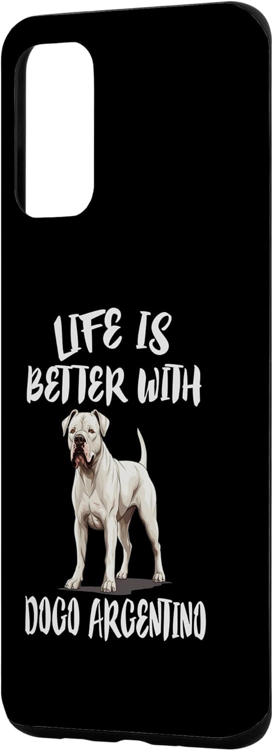 Galaxy S20+ Life Is Better With Dogo Argentino Dog Case