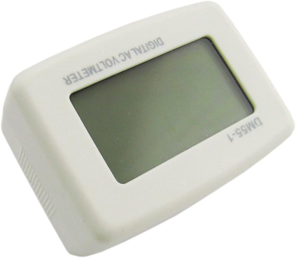 Voltímetro digital LCD, enchufe plano de EE. UU. Voltímetro medidor de panel de voltios AC 80-300V, Probador de voltaje 110V 220V, Monitor de