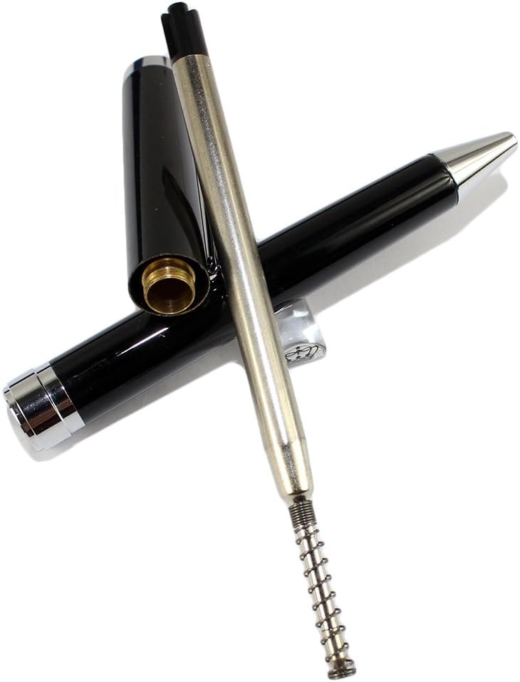 Gullor 056 bolígrafo con clip plateado – negro
