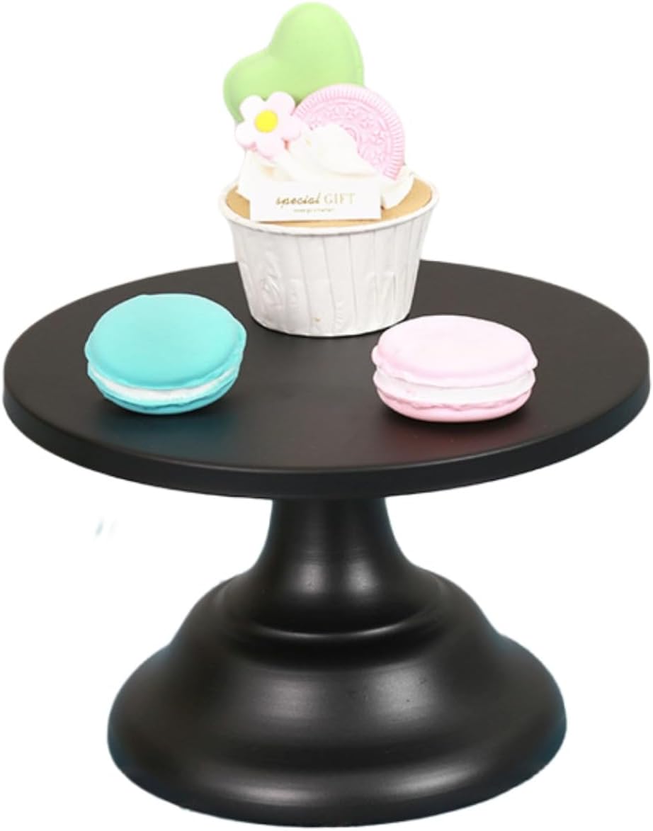 Soporte de pastel negro Herramientas de pastel de boda Fondant Cake Display Accesorio para hornear fiesta