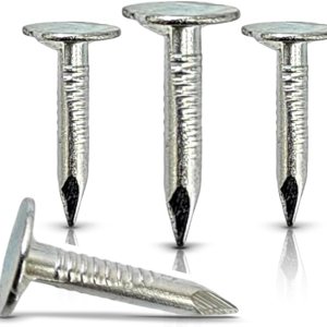 Paquete de 500 clavos galvanizados para techos de 34 pulgadas, grado profesional, 0.75 pulgadas, utilizados para sujetar fieltro para techos, Paquete de 500 clavos galvanizados para techos de 34 pulgadas, grado profesional, 0.75 pulgadas, utilizados para sujetar fieltro para techos,