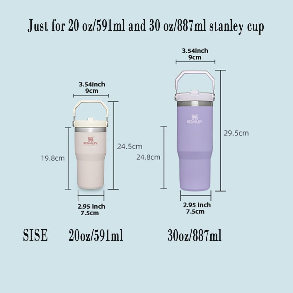NETRIWOW Tapa de vaso de repuesto para vaso Stanley IceFlow de 20 y 30 onzas (verde militar)