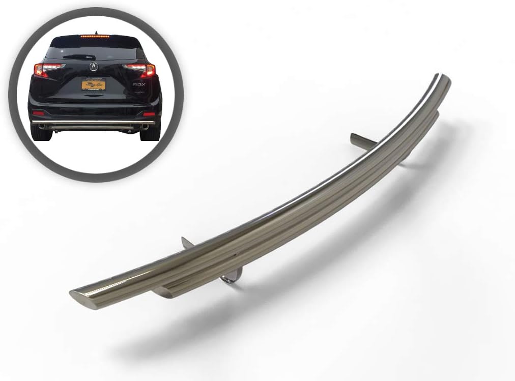 VANGUARD VGRBG-1018-1983SS – Protector de parachoques trasero de doble capa de acero inoxidable  Compatible con Acura RDX 19-24