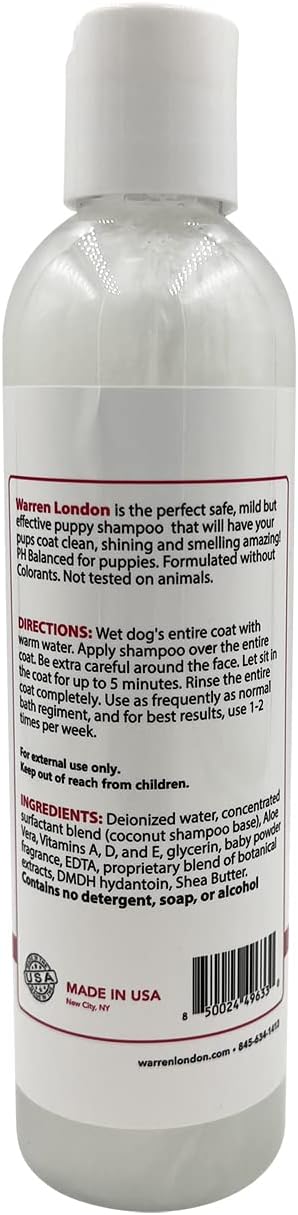 Warren London Champú y acondicionador para cachorros 2 en 1  Champú para mascotas sin lágrimas para cachorros y gatos  Fabricado en Estados Unidos
