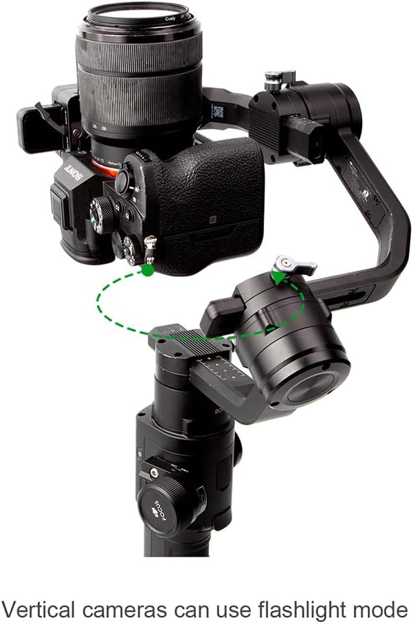 Soporte L con placa de liberación rápida para DJI Ronin S Gimbal Disparo Vertical Sony A7 A6400