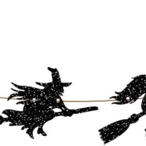 Decoraciones de Halloween, guirnalda de bruja sin bricolaje para suministros de fiesta de Halloween, decoración colgante de manto de Halloween para Decoraciones de Halloween, guirnalda de bruja sin bricolaje para suministros de fiesta de Halloween, decoración colgante de manto de Halloween para