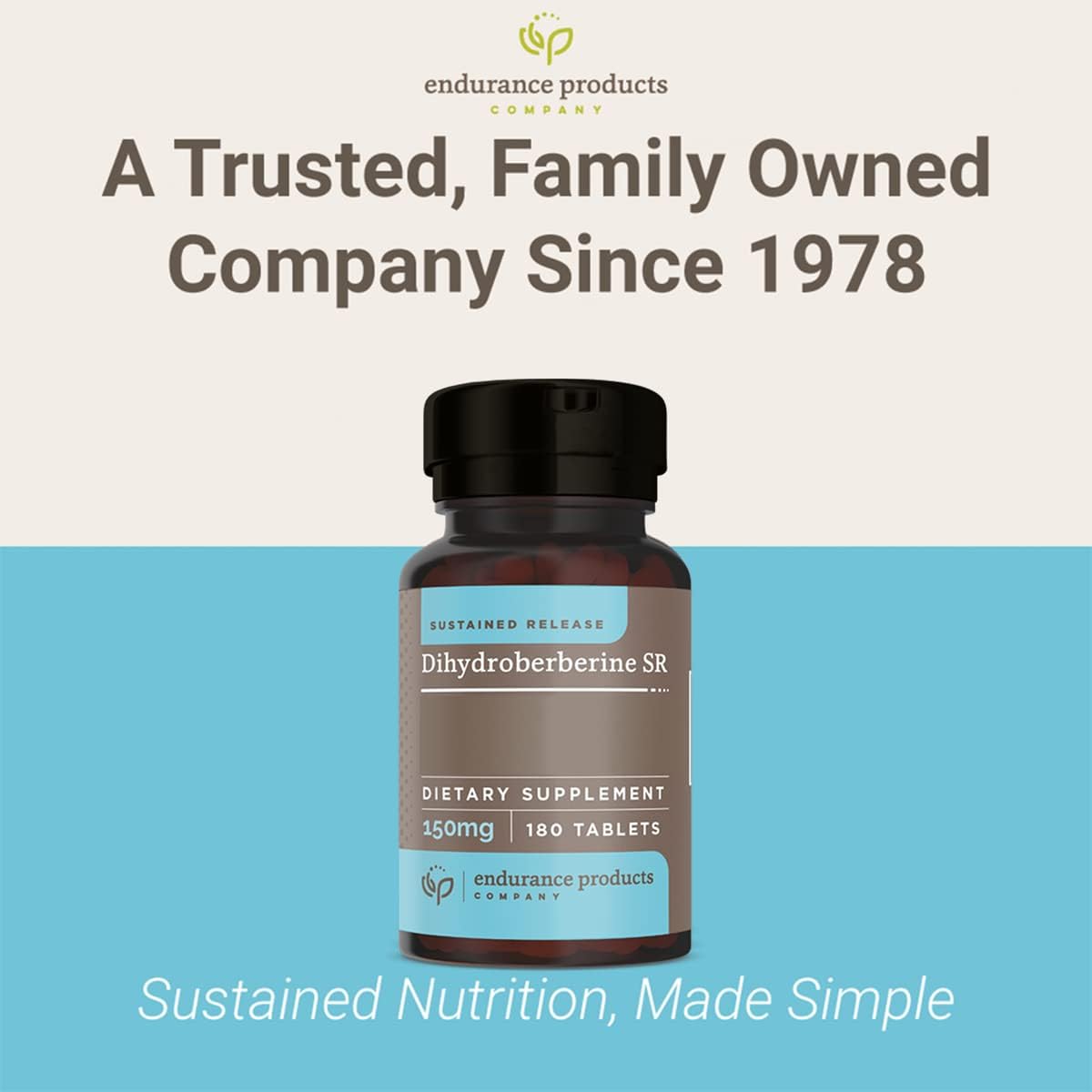 EPC ENDURANCE PRODUCTS COMPANY Dihidroberberina – Liberación sostenida – 150 mg de forma altamente biodisponible de berberina – (180 tabletas)