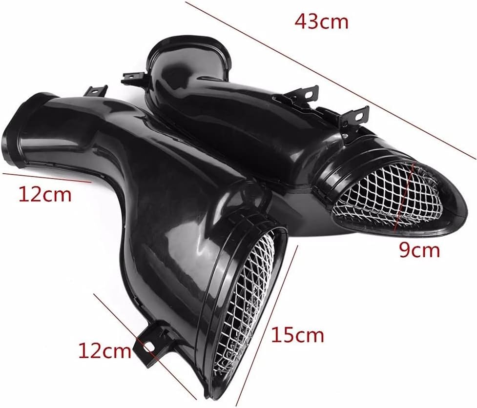 FLPRO – Tubos de aire ABS negro para Suzuki 2004 2005 GSX-R600 GSXR750 k4 04 05 GSXR 600 GSX-R750