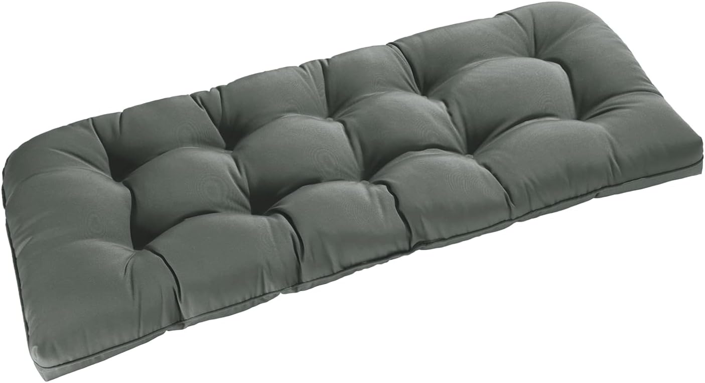 downluxe Cojines para sillas de exteriores, cojín de banco de espuma viscoelástica en forma de U impermeable para columpio, sofá biplaza o patio, 48