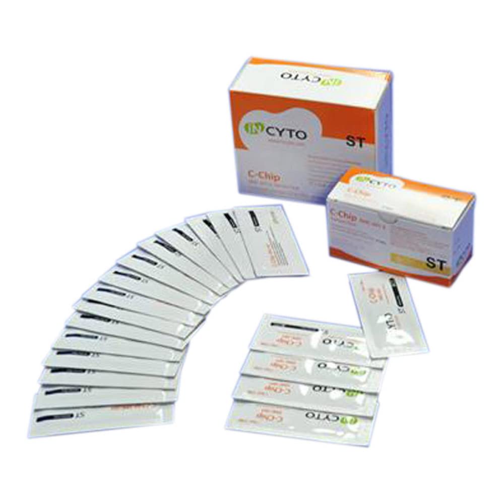 SKC DHC-S022 INCYTO Hemacitómetro desechable con chip C, prueba de semen, volumen de cámara de 3 l, grosor de 0.063 in (paquete de 20)