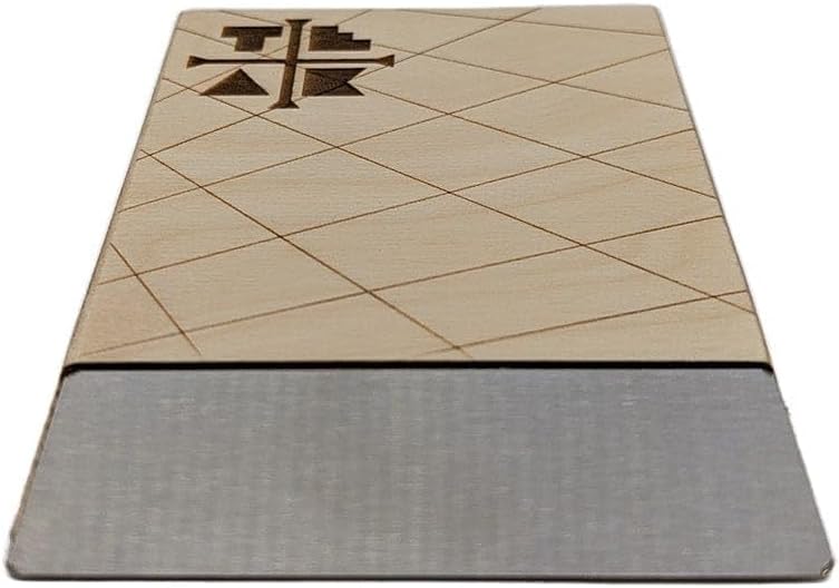 Teak Tuning Rampa de madera para diapasón con transición de metal, 6 pulgadas, colaboración con WoodOn