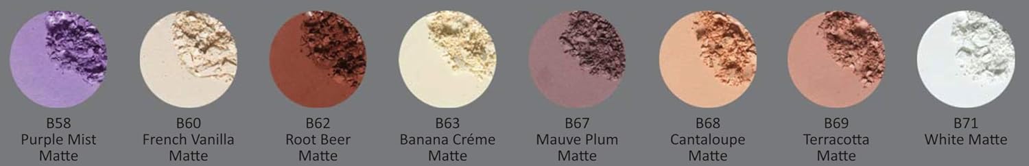 Sombra de ojos en polvo prensado mate, pigmento profundo, brillo de lujo, sombras de ojos negras, sin talco ni parabenos, vegano, sin pruebas de