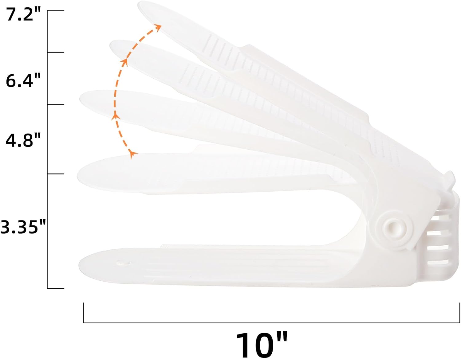 Paquete de 24 ranuras para zapatos, apilador de zapatos ajustable de 4 niveles, soporte para zapatos de doble capa, ahorro de espacio para zapatos
