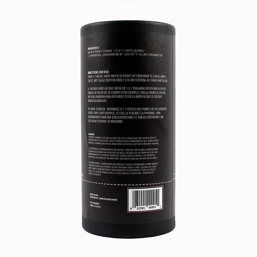 BRODUX Obsidian Handmade – Colonia natural para hombre, fusión audaz de mango helado, armadura plateada y pachulí negro, botella de 3.4 onzas