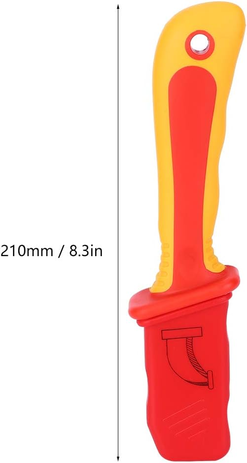 Walfront (IEC60900 1000V) Aislamiento Electricista Cuchillo Anti-Magnético Tira Rápida Cable Stripper Cortador para Instalación de Instrumentos,