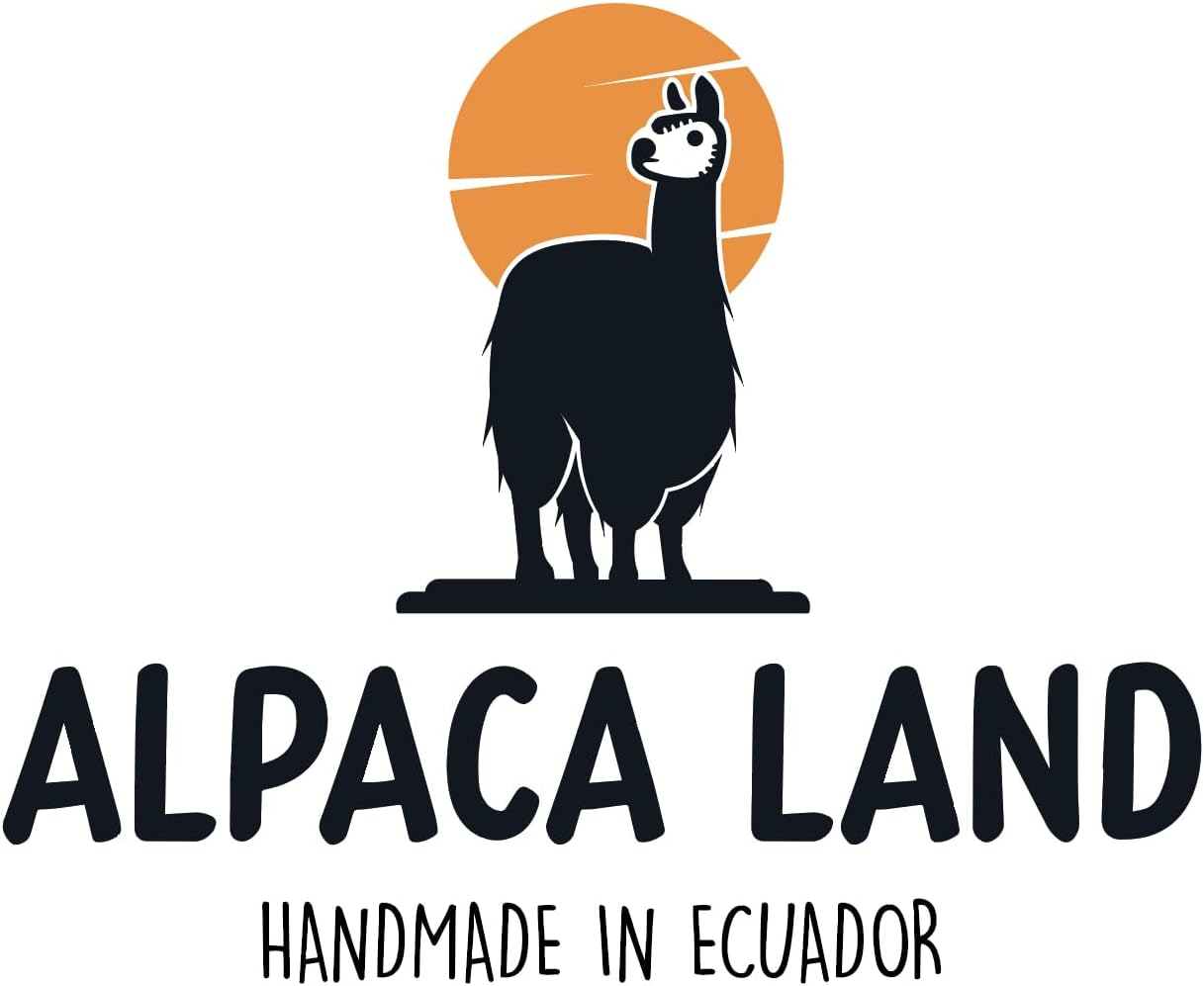 Mantasmantas de lana de alpaca ecuatoriana hechas a mano (rayas marrones medias)